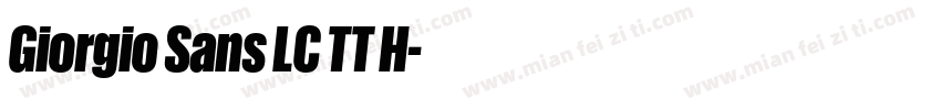 Giorgio Sans LC TT H字体转换